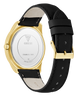 GUESS Ladies Black Gold Tone Analog Watch