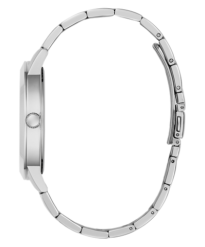 GUESS Mens Silver Tone Analog Watch