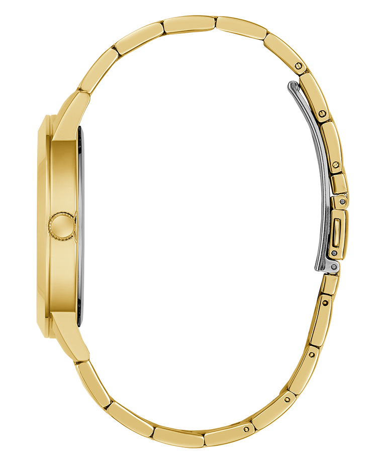 GUESS Mens Gold Tone Analog Watch