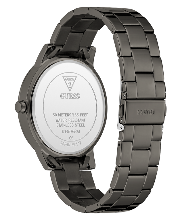 GUESS Mens Gunmetal Analog Watch
