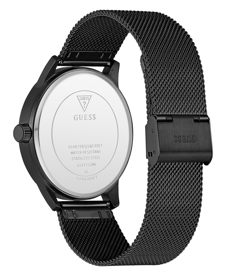 GUESS Mens Black Analog Watch