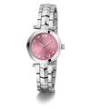 Gc Illusion Small Size Metal watch with a pink face on a white background