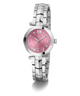 Gc Illusion Small Size Metal watch with a pink face on a white background