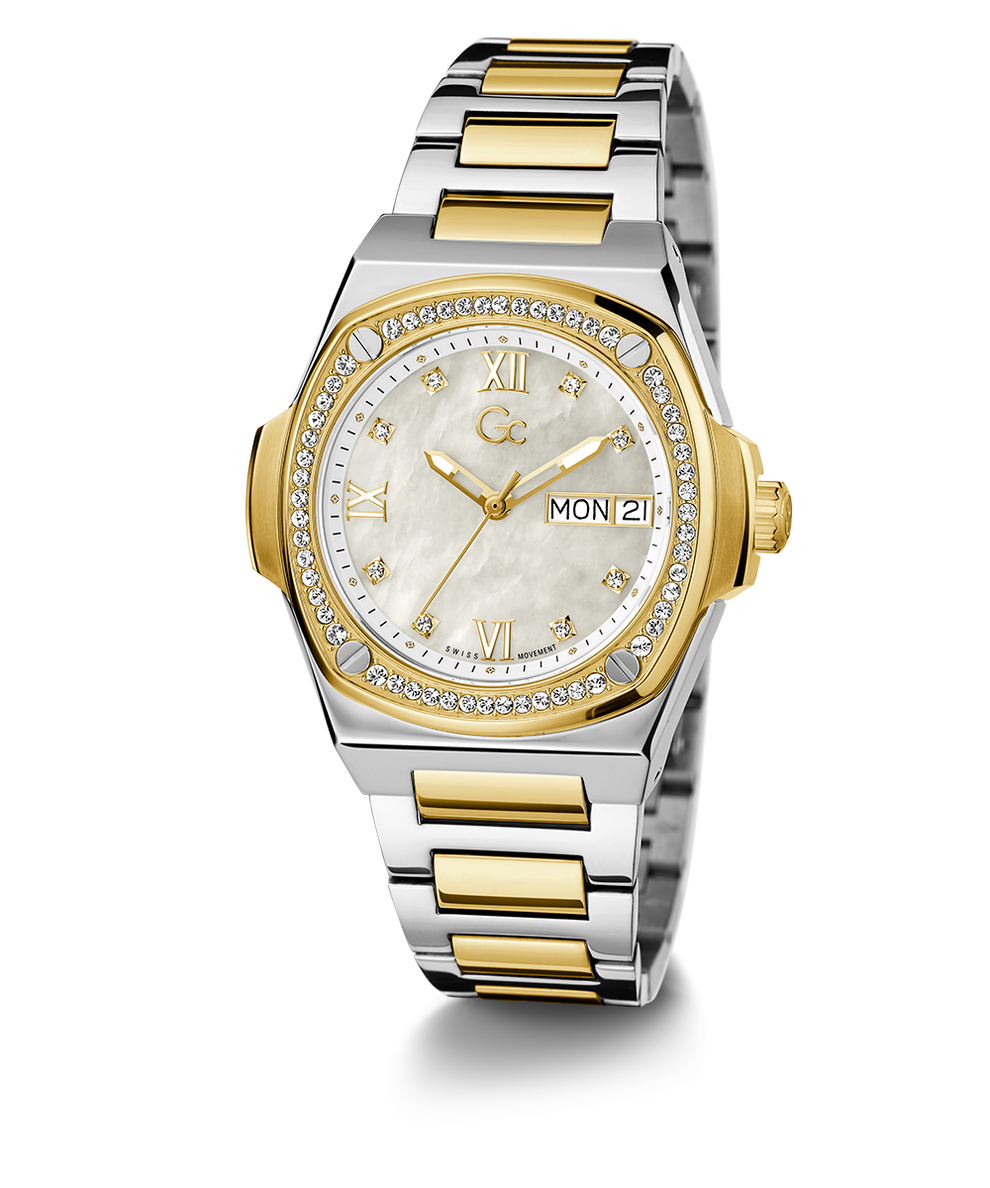 Gc Coussin Shape Lady Large Size Metal Y98008L1MF GUESS Watches US