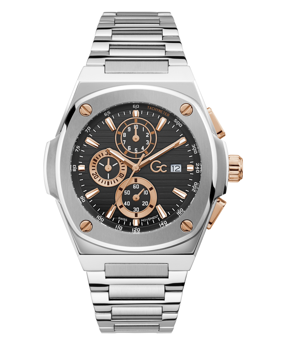 Gc Coussin Shape Chrono Metal Y99001G2MF GUESS Watches US