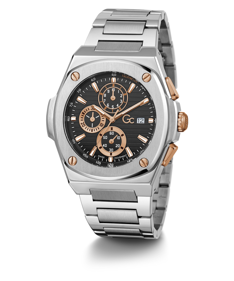 Gc Coussin Shape Chrono Metal - Y99001G2MF | GUESS Watches US Gc Coussin Shape Chrono Metal - Y99001G2MF | GUESS Watches US