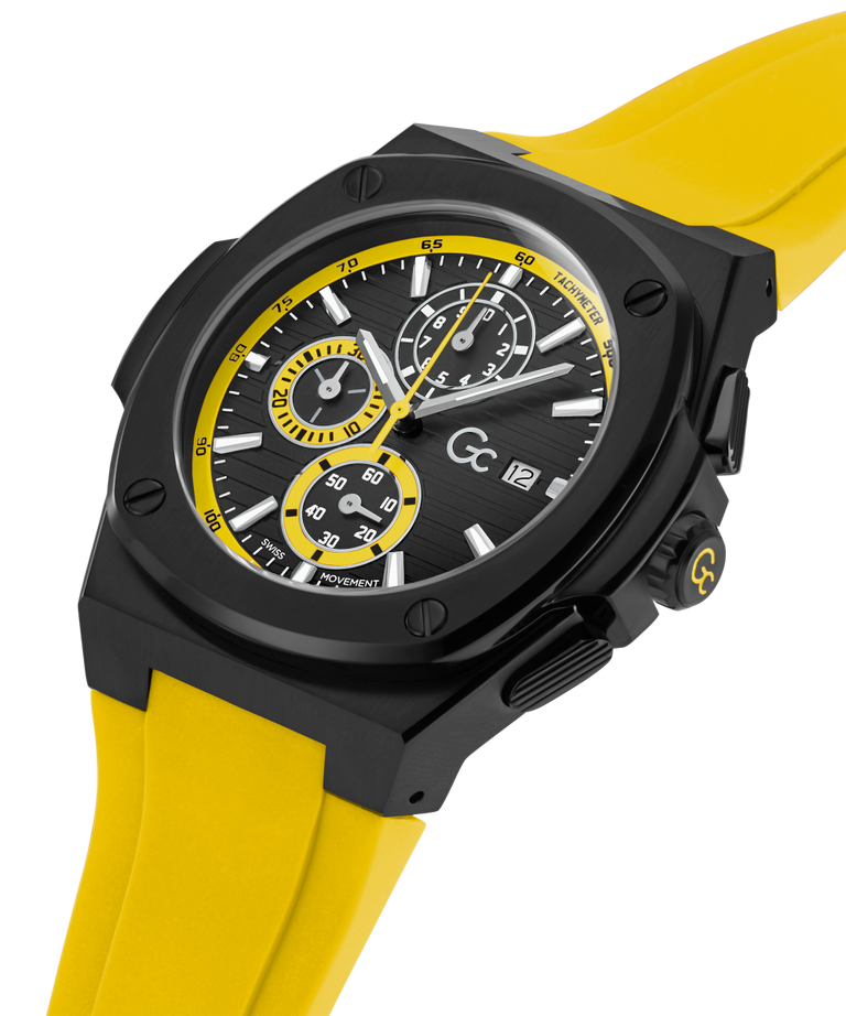 Y99006G2MF kessel-racing-x-gc-limited-edition-44mm-yellow-mens-watch-y99006g2mf special packaging image lifestyle
