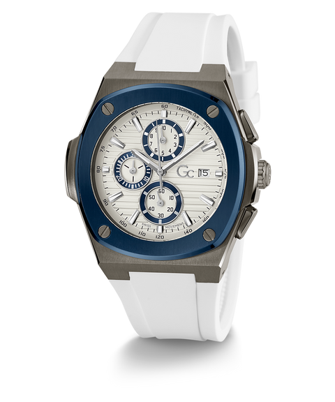 Gc Coussin Shape Chrono Silicone - Y99015G7MF | GUESS Watches US