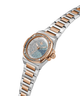 Gc Coussin Shape Mini Small Size Metal watch with a two-tone metal strap on a white background lifestyle