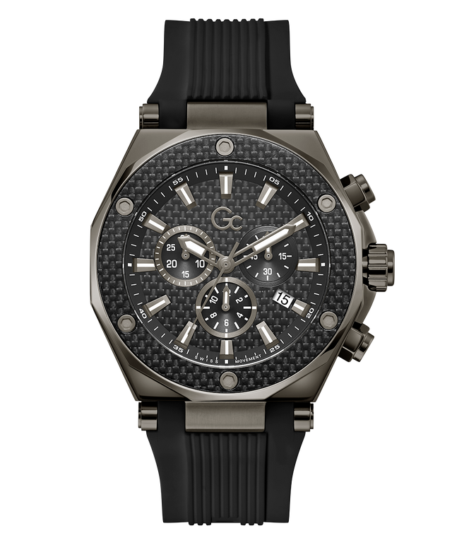Gc Legacy Chrono Silicone wristwatch with detailed face on a white background