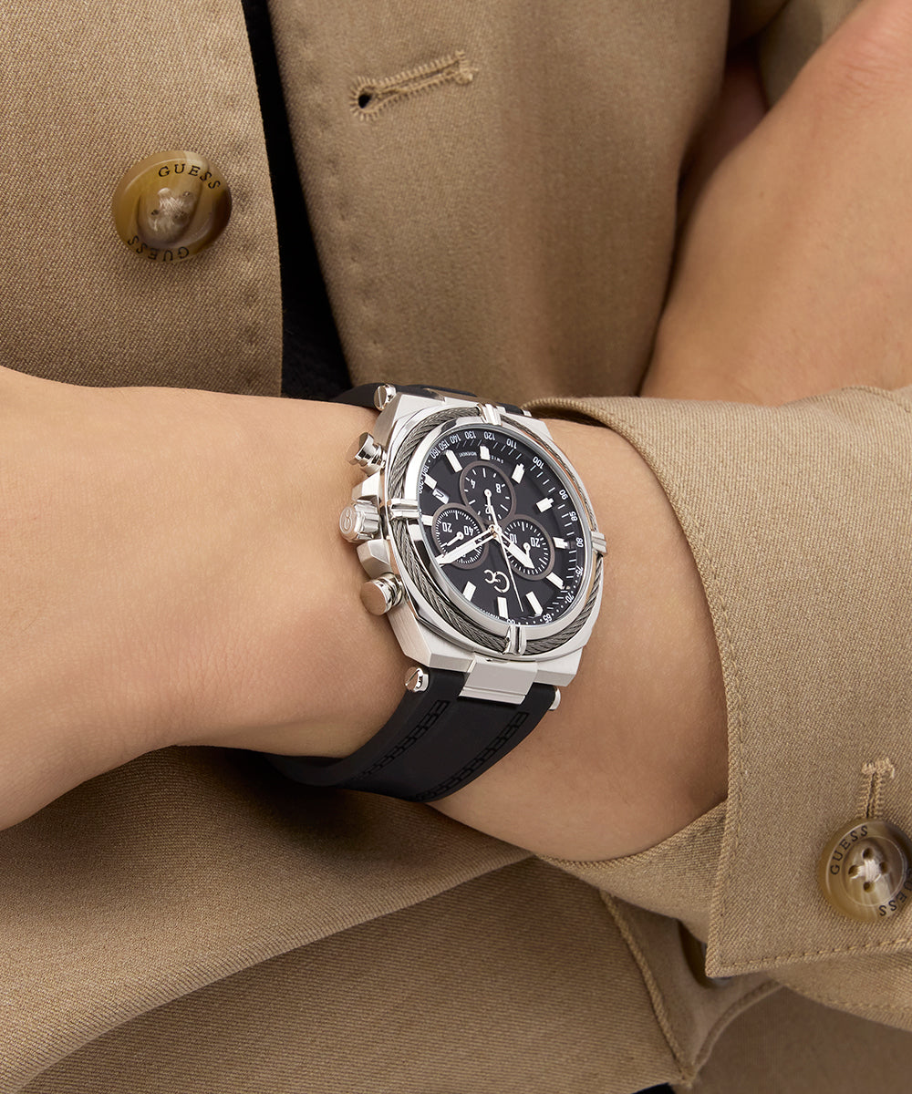 Gc IronClass Chrono Silicone - Z32007G2 | GUESS Watches US