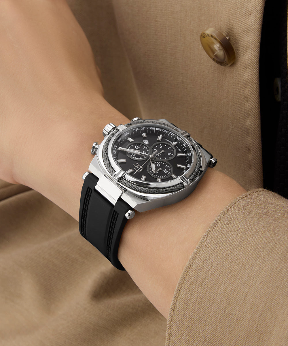 Gc IronClass Chrono Silicone - Z32007G2 | GUESS Watches US