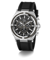 Gc IronClass Chrono Silicone watch with black strap and detailed face on a white background