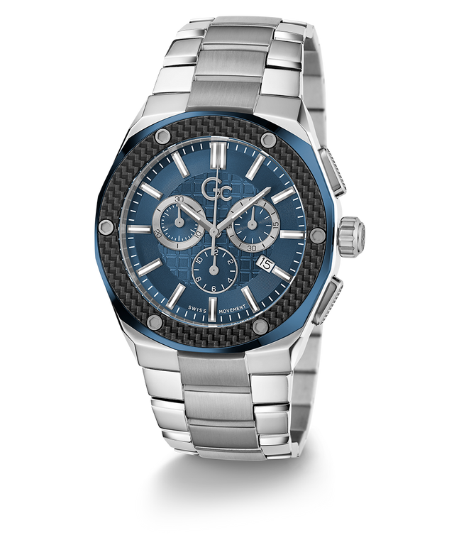 Gc Fiber Chrono Metal Z37001G7MF GUESS Watches US