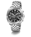Gc Flair Coussin Chrono Metal Silver watch with black dial on a white background
