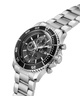 Gc SpeedRacer Chrono Metal Silver watch with black dial on a white background lifestyle