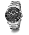 Gc SpeedRacer Chrono Metal Silver watch with black dial on a white background