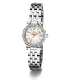 Gc Gleam Mini Small Size Metal Silver watch with a white face on a white background