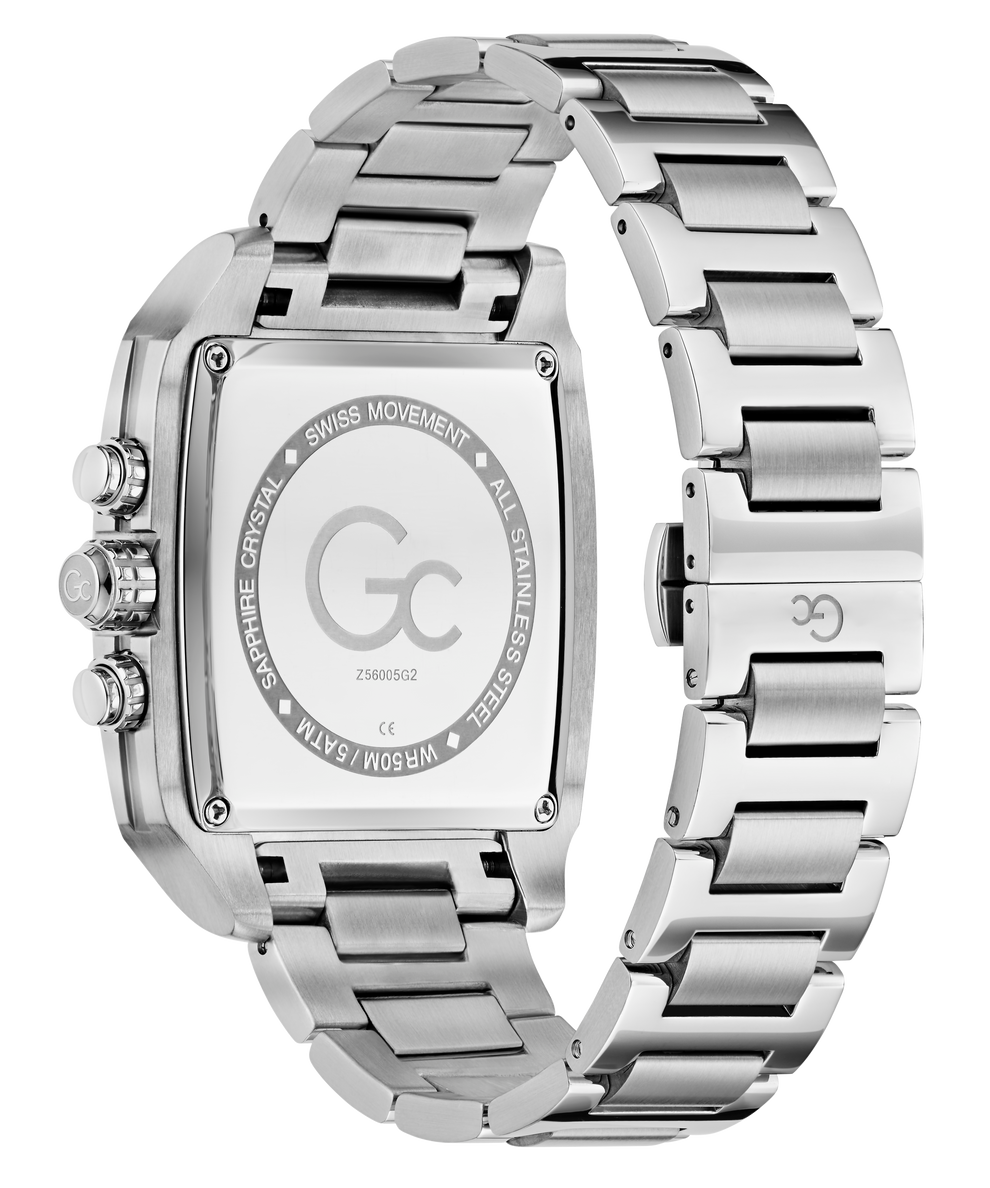 Guess 5atm Steel Watch Gc RetroFit Chrono Metal Z56005G2 GUESS