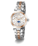 Gc TopChic Large Size Metal Two-tone watch with silver and rose gold band on a white background
