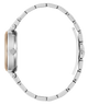 Close-up of a silver Gc TopChic Mid Size Metal watch band on a white background