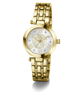 Gold Gc TopChic Mid Size Metal watch with a white face and Roman numerals on a white background