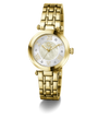 Gold Gc TopChic Mid Size Metal watch with a white face and Roman numerals on a white background
