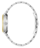 Close-up of a silver Gc TopChic Mid Size Metal watch band on a white background