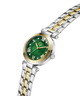 Gc TopChic Mid Size Metal Wristwatch with green dial and two-tone metal strap on a white background lifestyle
