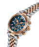 Gc Atlas Chrono Metal watch with rose gold and silver metal band on white background lifestyle