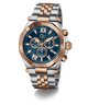 Gc Atlas Chrono Metal Two-tone watch with blue dial and gold accents on a white background