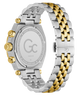Gc Atlas Chrono Metal Watch with two-tone silver and gold bracelet on a white background