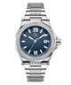Gc Legacy Sleek Metal watch with a blue dial on a white background