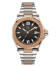 Gc Legacy Sleek Metal Two-tone watch with rose gold and silver band on a white background