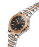 Gc Legacy Sleek Metal watch with silver and rose gold band on a white lifestylebackground