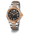 Gc Legacy Sleek Metal Two-tone watch with silver and rose gold band on a white background