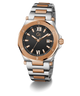 Gc Legacy Sleek Metal Two-tone watch with silver and rose gold band on a white background