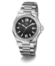 Gc Legacy Sleek Metal watch with black dial on a white background