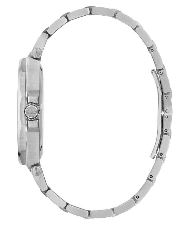 Silver Gc Legacy Sleek Metal with a detailed band on a white background
