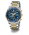 Gc IdolSport Chrono Metal watch with blue face and gold accents on a white background