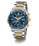 Gc IdolSport Chrono Metal watch with blue face and gold accents on a white background