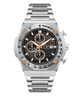 Gc IdolSport Chrono Metal watch with a black face and rose gold accents on a white background