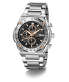 Gc IdolSport Chrono Metal watch with black dial and rose gold accents on a white background