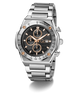 Gc IdolSport Chrono Metal watch with black dial and rose gold accents on a white background