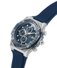 Gc IdolSport Chrono Silicone Blue watch with a detailed face on a white background lifestyle