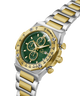 Gc IdolSport Chrono Metal with green face and gold accents on a white background lifestyle