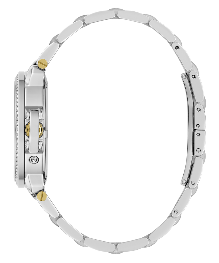 Silver Gc MoonChic Large Size Metal with gold accents on a clear background