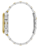 Close-up of a silver and gold Gc MoonChic Large Size Metal band on a white background