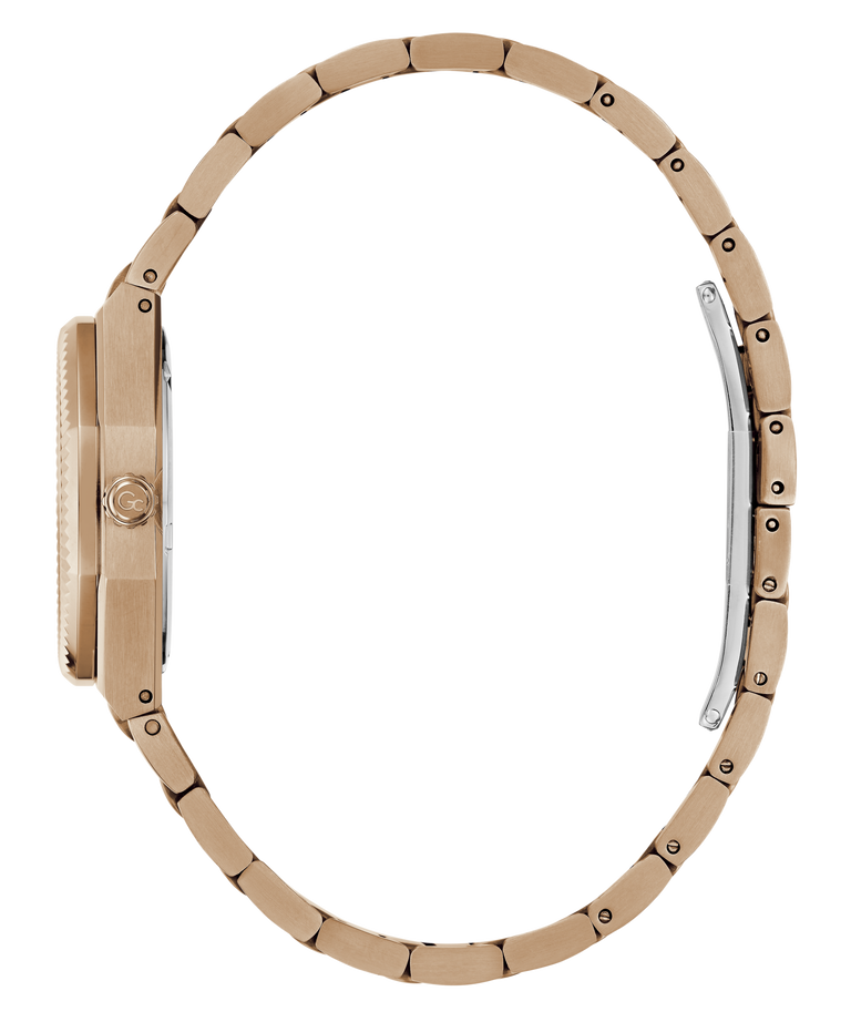 Close-up of a Gc Prodigy Lady Mini Small Size Metal watch band on a white background