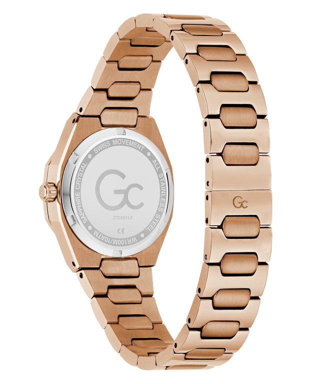 Gc Prodigy Lady Mini Small Size Metal watch with a visible brand logo on a white background